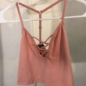 Pink crop top